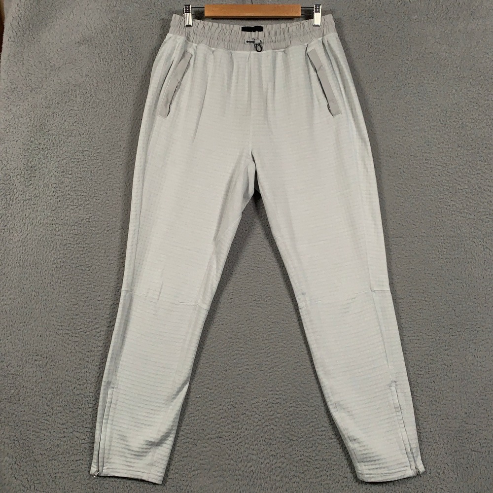 Adidas Reigning Champ Primeknit Jogger Pants Men's Large L Grey Athletic Tapered